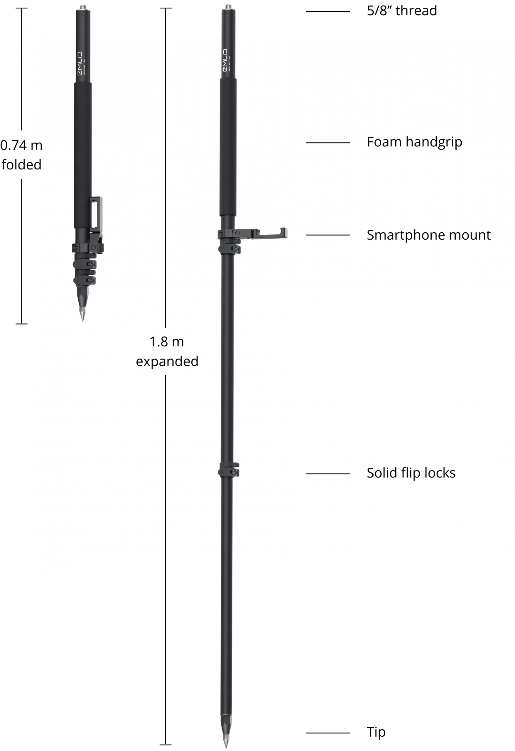 Emlid Survey Pole